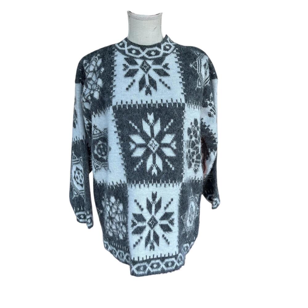 Vtg Needles & yarn knit sweater sz M/L